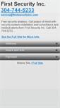 Mobile Screenshot of firstsecurityinc.com
